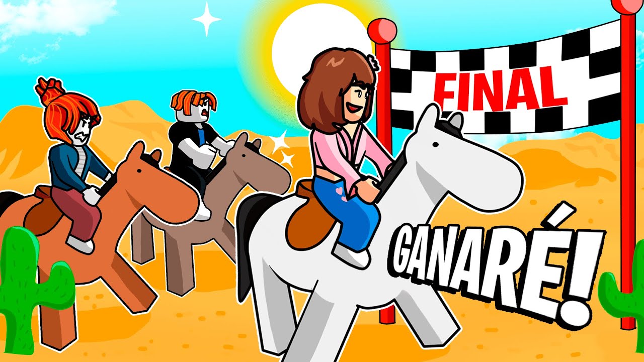 ¡CARRERA ÉPICA en RIELES MUERTOS! 🐎💀 (ROBLOX)