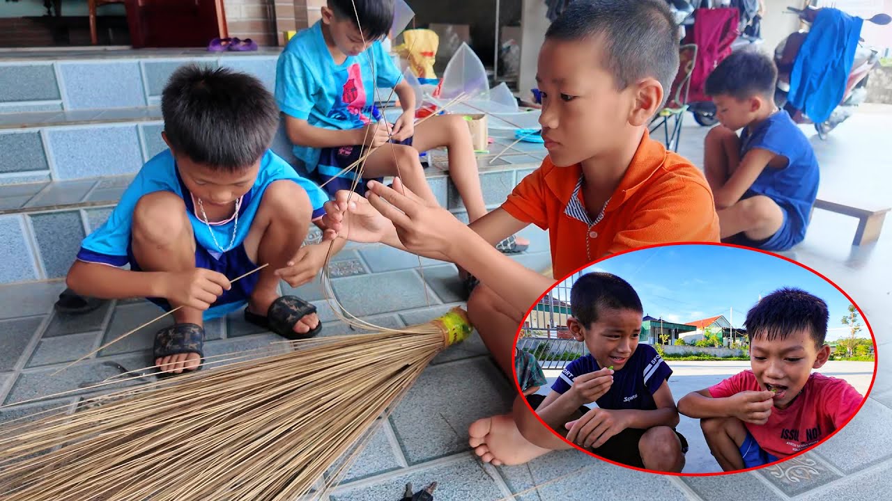 Cuộc Thi Làm Diều Từ Chổi Quét Sân - Ai Thua Phải Ăn Ớt