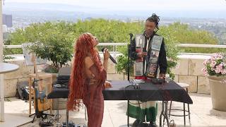 Poetry in the Garden at Getty: def sound and V.C.R.