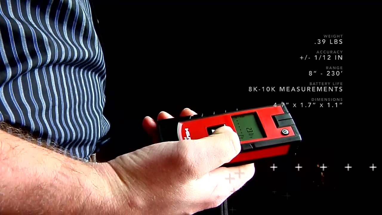 INTRODUCING the Hilti laser range meter PD 4 - YouTube