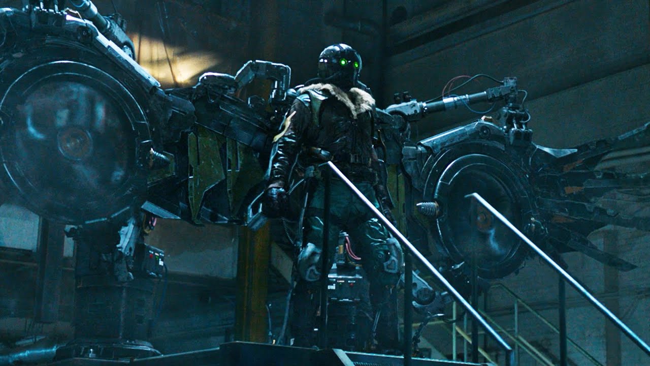 Преступник вооружился роботизированными крыльями. Человек-паук ...