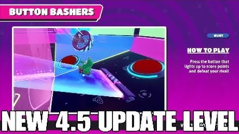 *NEW* BUTTON BASHERS LEVEL FROM 4.5 MIDSEASON UPDATE | FALL GUYS | SEASON 4