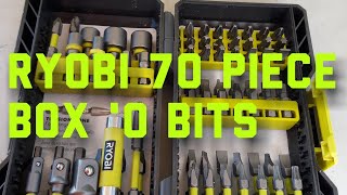 Ryobi 70 Piece Driver Bit Set Review