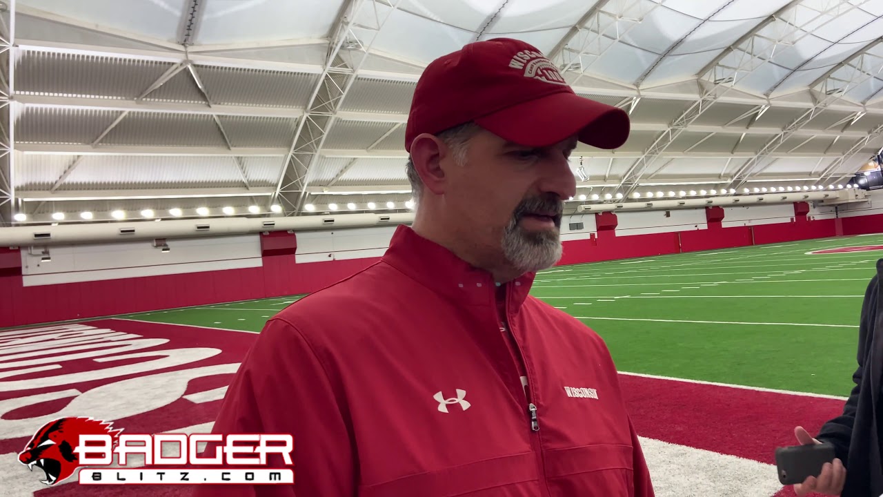 Wisconsin OC Joe Rudolph on Kayden Lyles stepping up vs. Minnesota