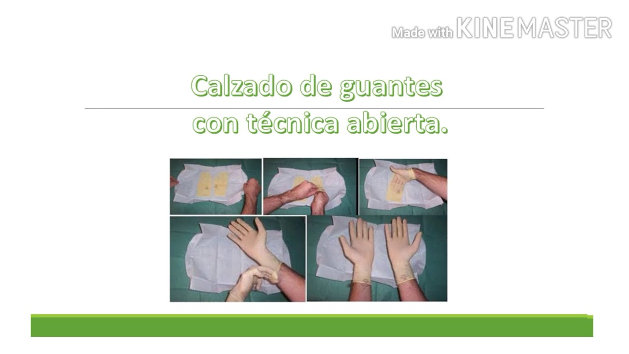 calzado de guantes con técnica abierta - YouTube