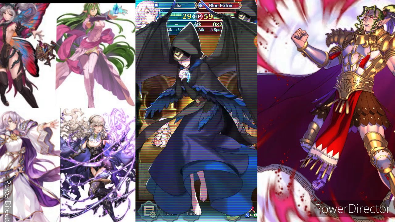 Nagi , plumeria, L!Corrin and L!Julia VS  Infernal duma