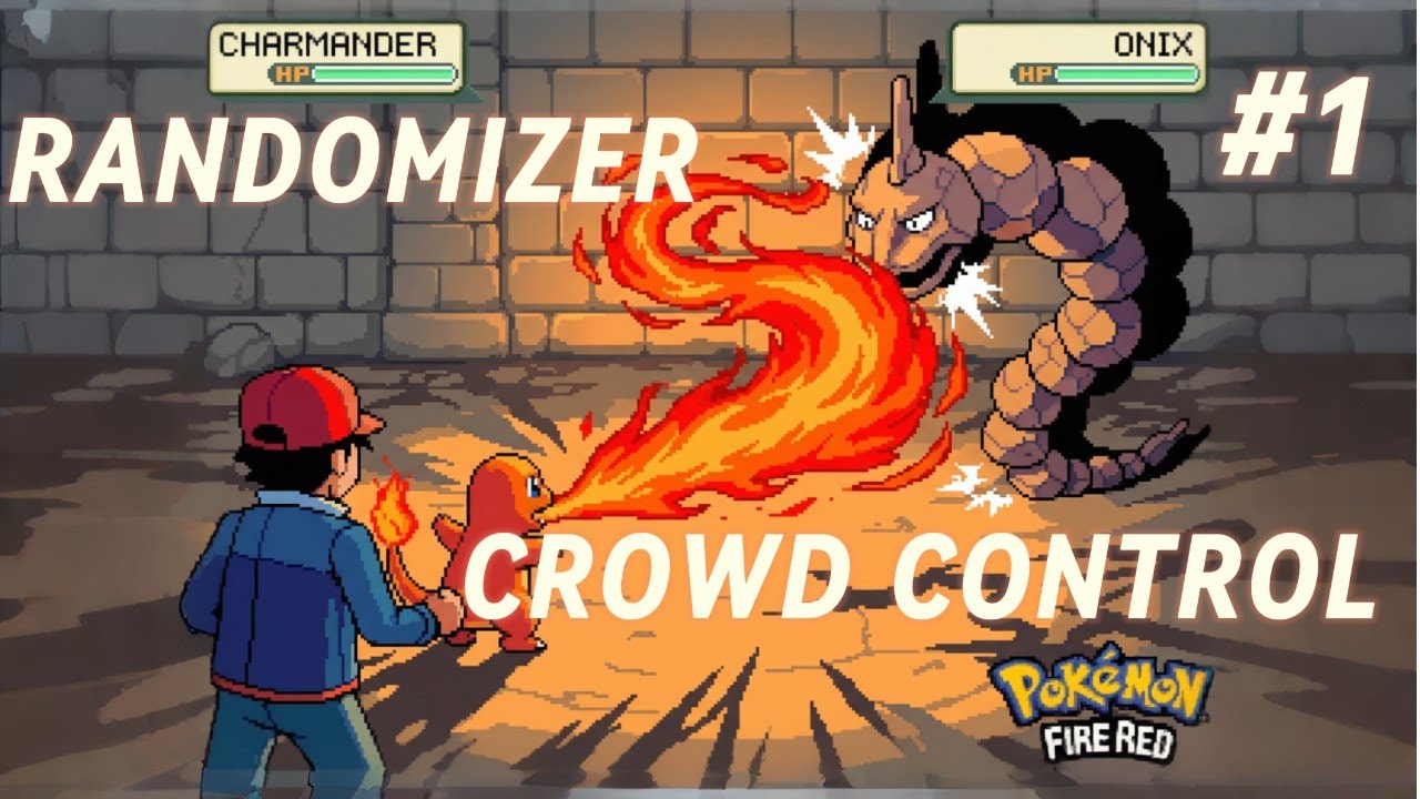 Randomizer & Crowd Control - Pokemon Fire Red - PT 1