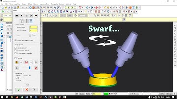 MasterCam X5 || 5-Axis Mill Example || Swarf mill
