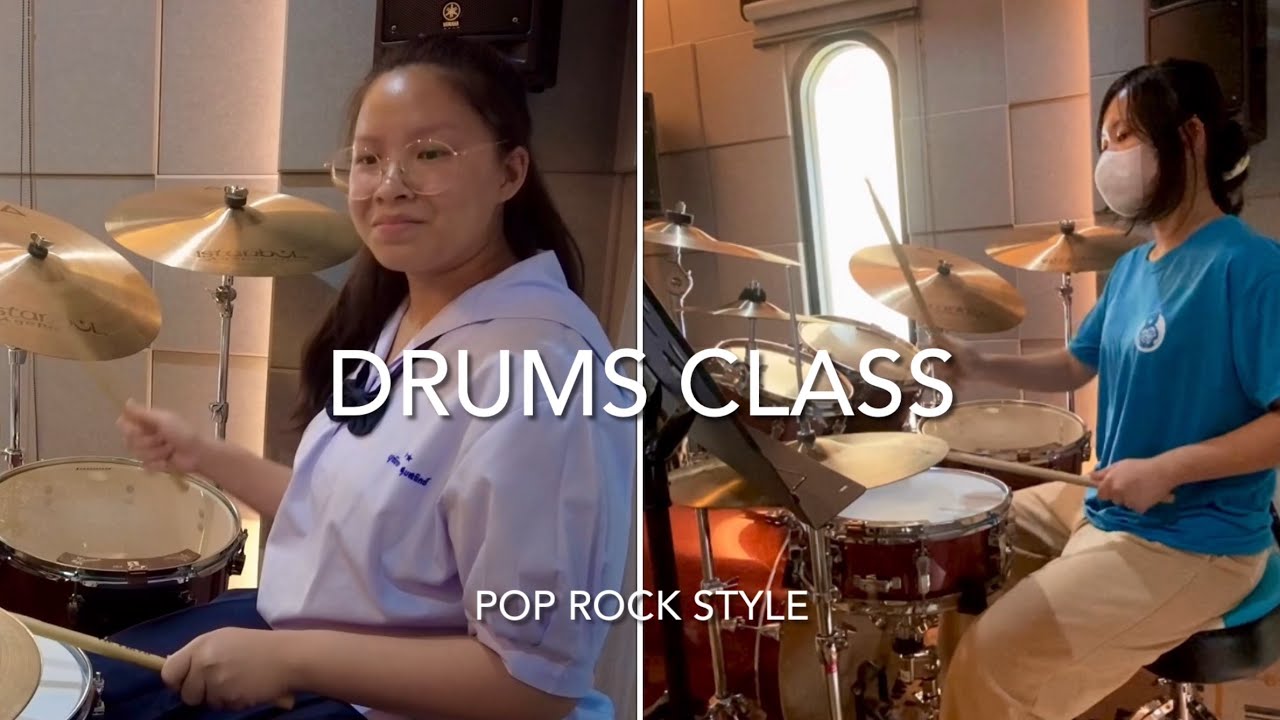 สอนกลอง Pop Rock Style | TJ Music Studio สอนดนตรีศาลายา - YouTube