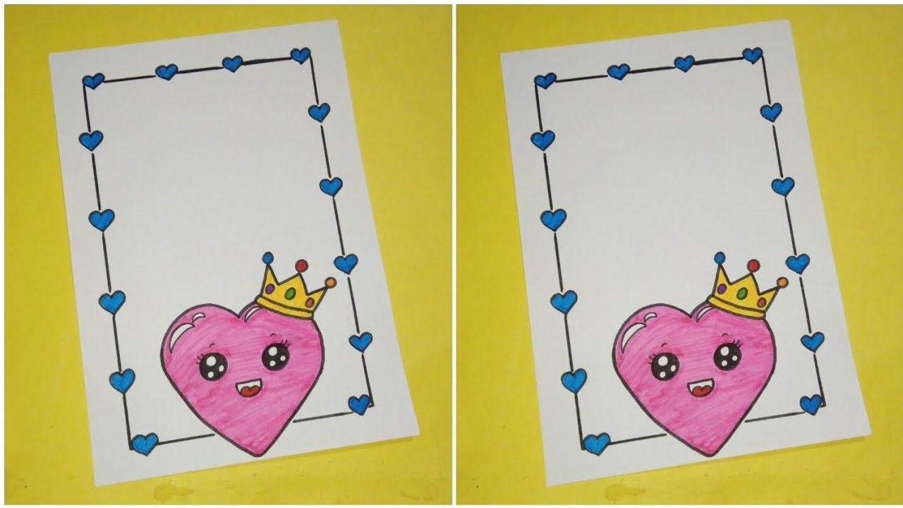 Cute & Easy Front Page Design |Front Page Drawing Idea For Project ...