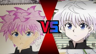 رسم كيلوا  زولديك من انمي القناص / أنمي /تعلم رسم الانمي خطوة بخطوة /drawing  killua zoldyck