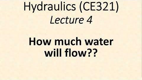 Examples of Pipe flow