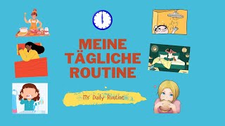 Daily Routine in German | Tagesablauf | Meine Tägliche Routine | LEVEL A1 #german