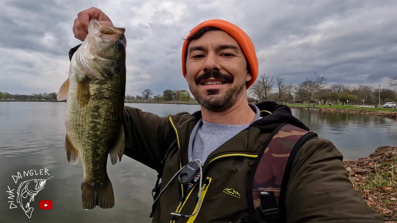 Bass Fishing in a Public Park at 3pm on a Rainy Day