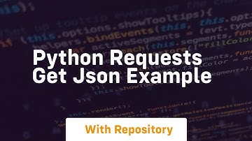 python requests get json example