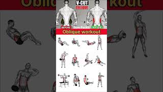 Sharp V Shape Abs ke liye Best Oblique Workout 💪 #workout #