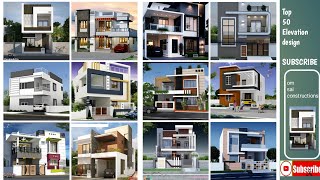 Top 50 Latest G +1 Floors Elevation Design  | Modern Elevation Design || om sai constructions