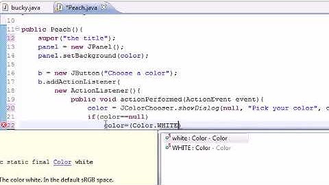 Java#85   JColorChooser