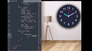 How to Create an Analog Animated Clock with HTML & CSS | Full Tutorial