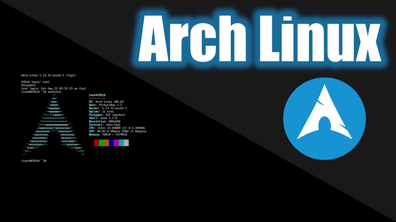 Arch Linux Full Desktop Set Up - Low Resources - YouTube