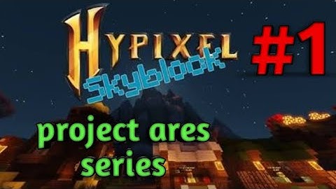 HOW TO PLAY HYPIXEL SKYBLOCK IN MCPE. PROJECT ARES#1, CRAFTING IRON MINION, BECOME RICH