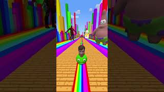 Angry Pig and Mr Beast in Rainbow Path | Minecraft FastWalk🥴😠 #minecraft #shorts