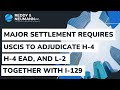 Major Settlement Requires USCIS To Adjudicate H-4, H-4 EAD, And L-2 Together With I-129