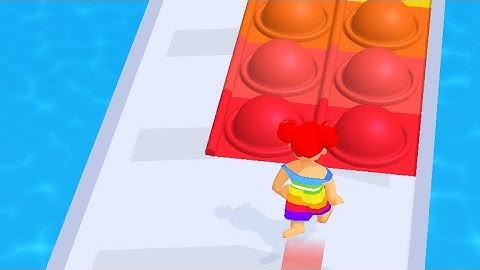 Pop it Run!🌈IOS Android All Levels Gameplay Walkthrough New Mobile Game