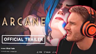 PEWDIEPIE REACTS TO &#39;ARCANE | Netflix&#39; (TRAILER)