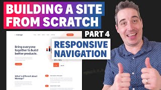 Build a responsive website with HTML & CSS | Part Four: The navigation