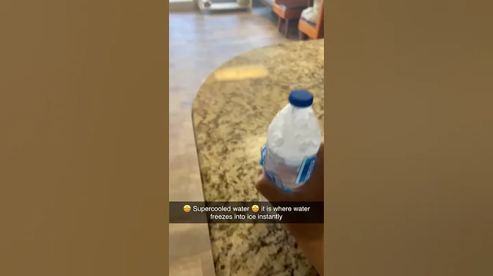 Supercooled water 🤩 is so cool!!! 😎￼