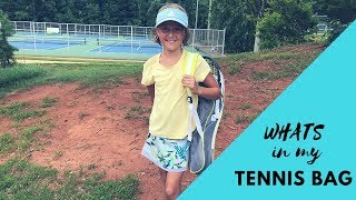 What&#39;s in my Tennis Bag? | Tennis Youtuber