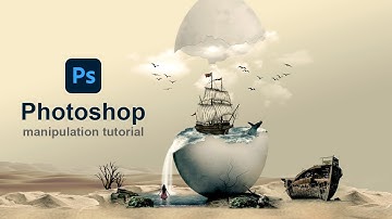 Dry Sea Photoshop Manipulation Tutorial  l  Cracking Egg