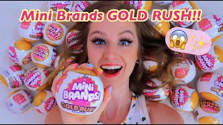 Unboxing a FULL CASE of Mini Brands GOLD RUSH!!😱✨*LIMITED EDITION!!* | satisfying asmr vibessss♡