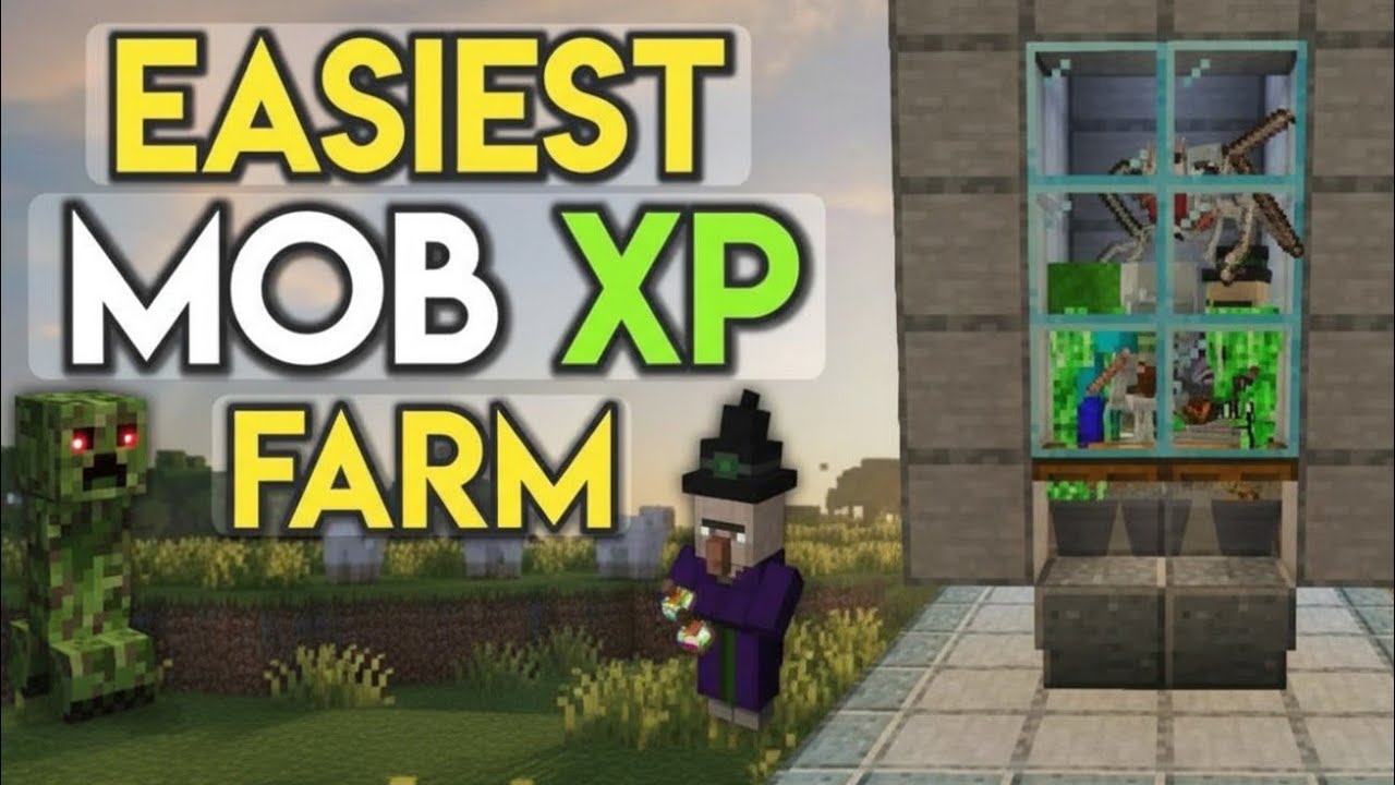 Minecraft:Easiest Mob Xp Farm Tutorial! 1.21+ (Without Mob Spawner ...