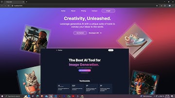 AI image generator SaaS web application.