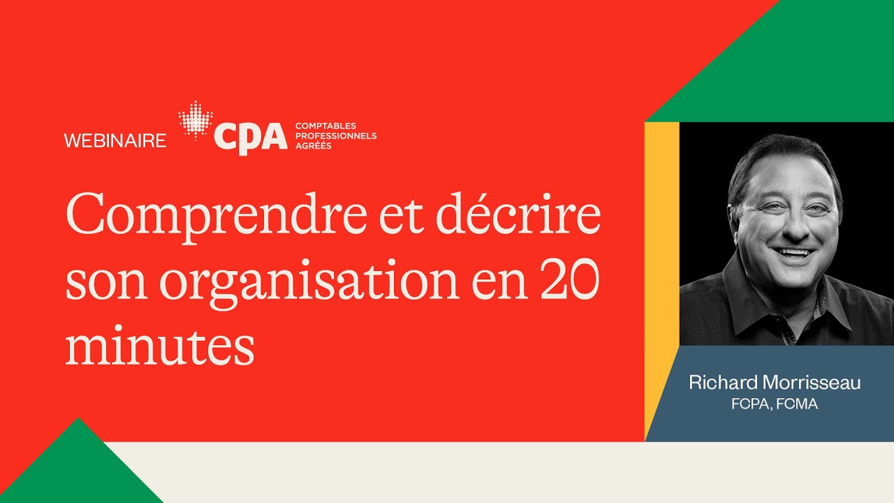 Webinaire CPA | Comprendre et décrire son organisation en 20 minutes ...