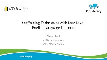 Scaffolding Techniques with Low-Level English Language Learners