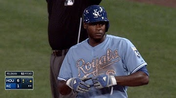 HOU@KC: Cain lines an RBI single to center