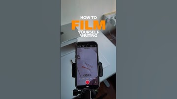 How to film yourself writing or drawing video camera angle tips for you to start your videography