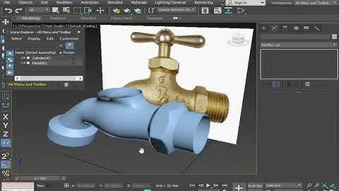 Modeling Bibb Faucet in 3DS Max part 1