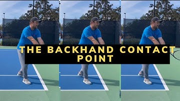 The Backhand contact point