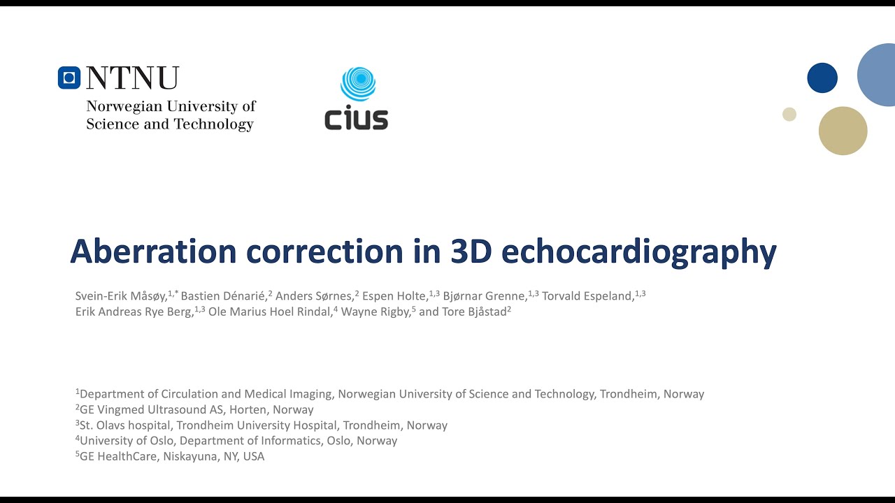 Aberration correction in 3D echocardiography