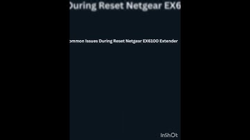 How to reset Netgear EX6100 Extender?