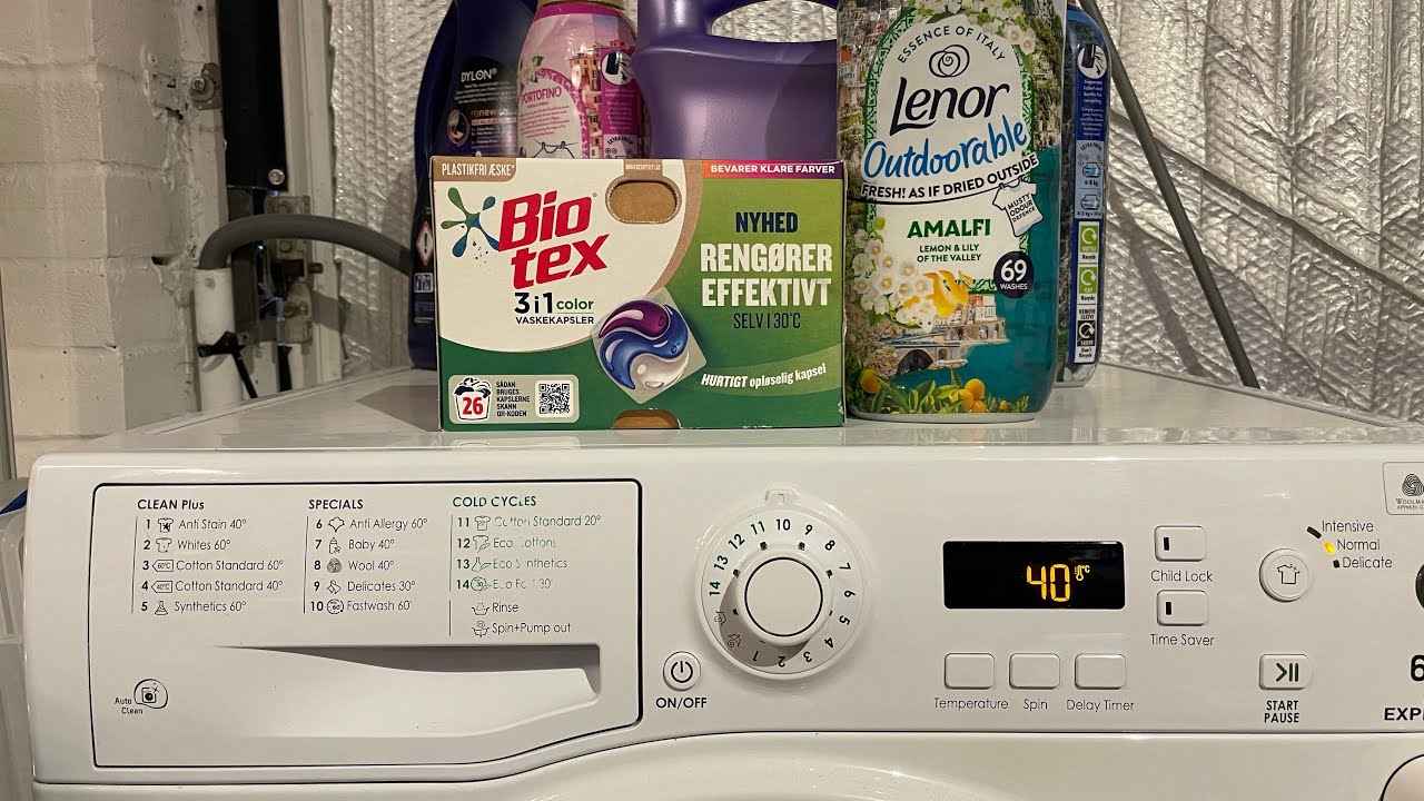 Hotpoint WMEF641 Fastwash 60°c Using Biotex 3 in 1 & Lenor 