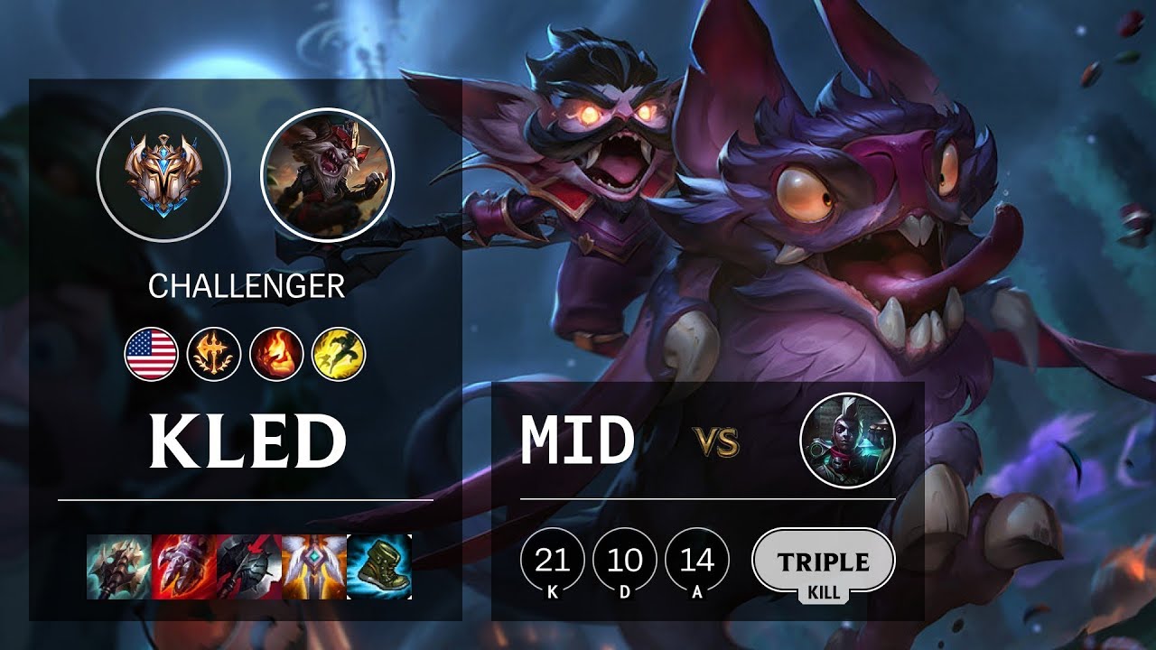 Kled Mid vs Ekko - NA Challenger Patch 10.10