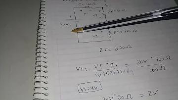 Como calcular tensão VAB?