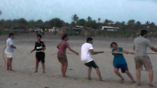 Tug Of War - Morgem Beach - Lisa, Arthur, Rod, Russel, Colette And More