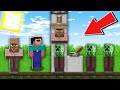 Minecraft NOOB vs PRO WHY NOOB MAKE CREEPER INTO RAREST VILLAGER IN SECRET FACTORY 100% trolling