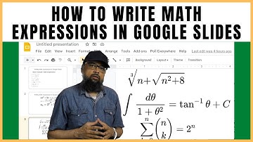 How to Write Math Expressions in Google Slides without Coding and Images